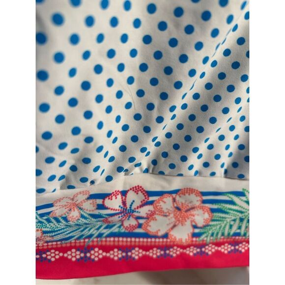 Coco reef halter swim top 34dd bra slimming dots flowers rn#85736 - Picture 9 of 11